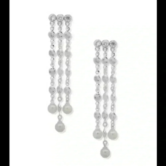 Ralph Lauren new Silver Tone Pearl Chandelier Earr - Picture 1 of 1
